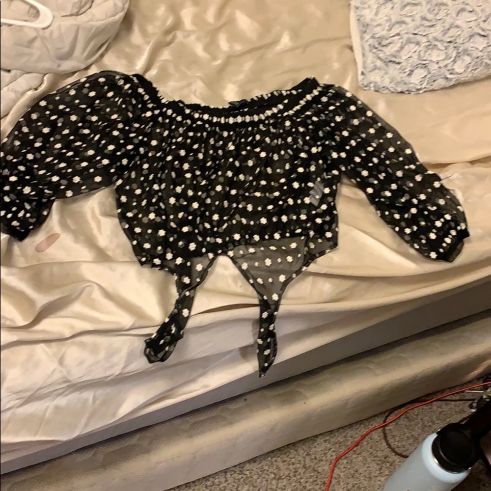 Crop top see through